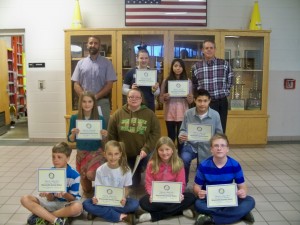 6th: Alesea F., Emma H., T.J. W. 7th: Carter G., Bryan RM., Carrie S. 8th: Ivone Q., Victoria G., Abigail W. Estes: James A.